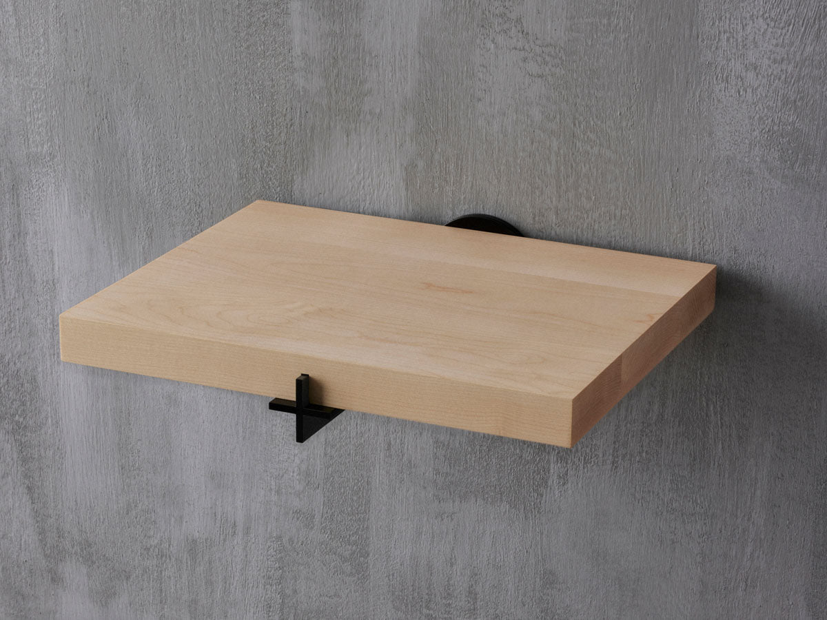Plus Nightstand A Graphite / Maple - GOUX Studio New York