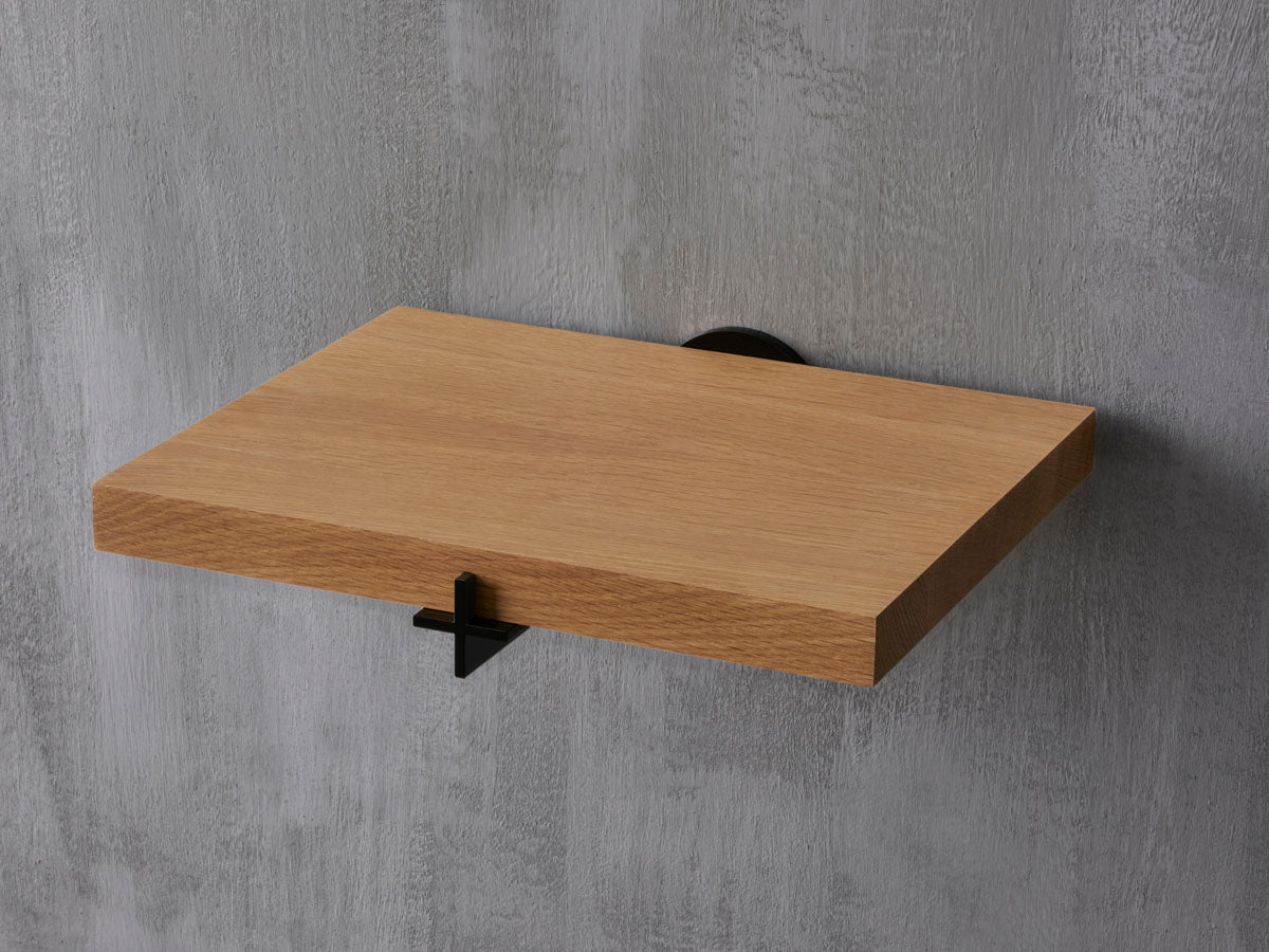 Plus Nightstand A Graphite / White Oak - GOUX Studio New York