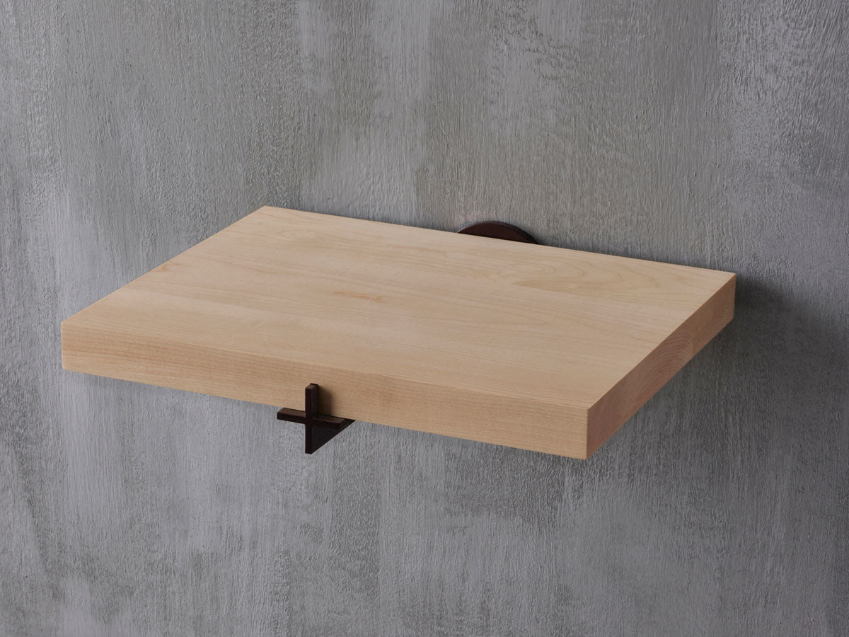 Plus Nightstand A Oxblood / Maple - GOUX Studio New York