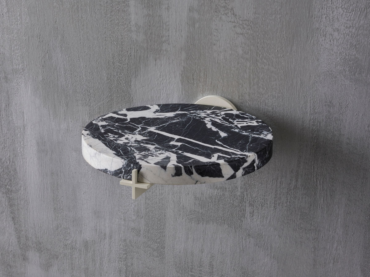 Plus Nightstand B Bone / Grand Antique Marble - GOUX Studio New York