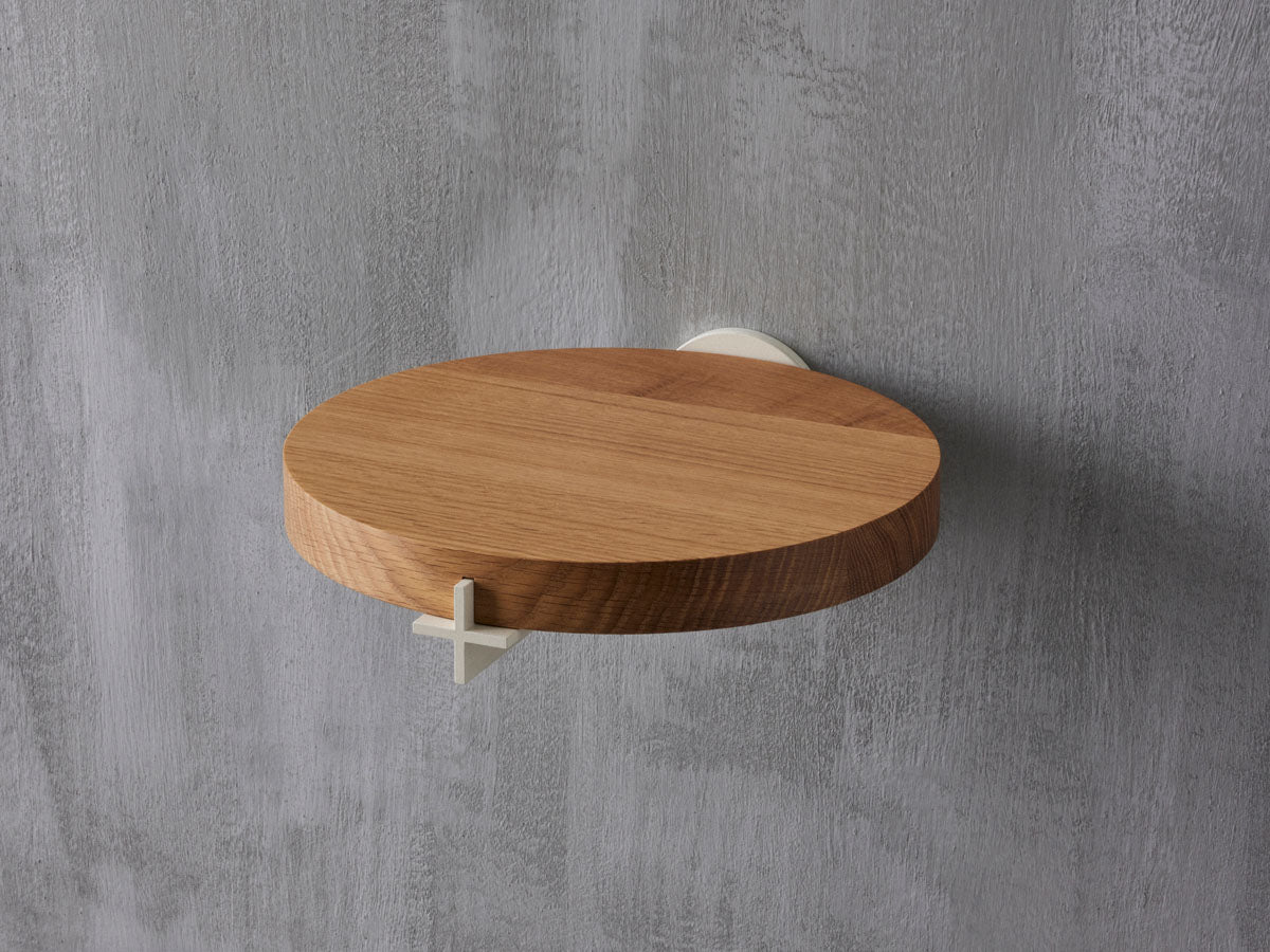 Plus Nightstand B Bone / White Oak - GOUX Studio New York