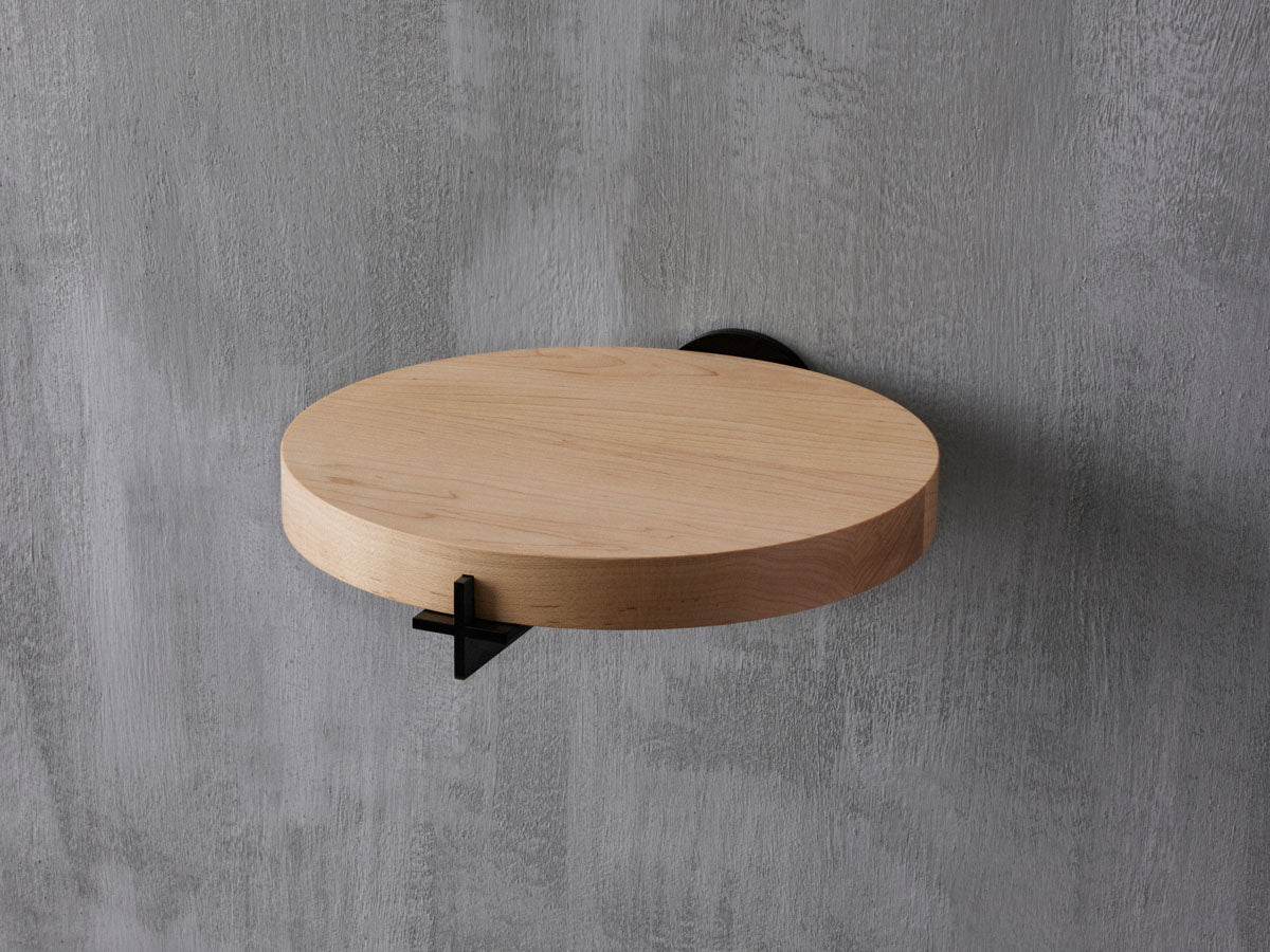 Plus Nightstand B Graphite / Maple - GOUX Studio New York