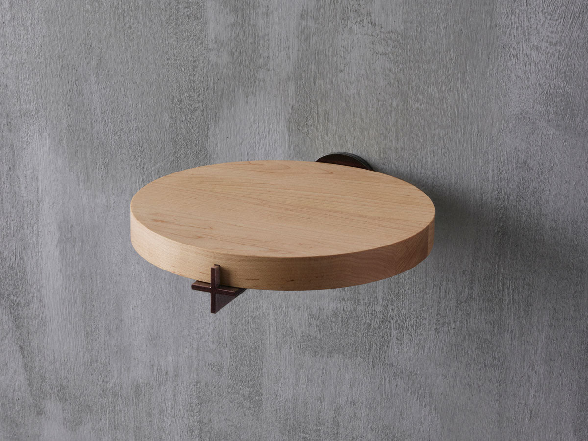 Plus Nightstand B Oxblood / Maple - GOUX Studio New York
