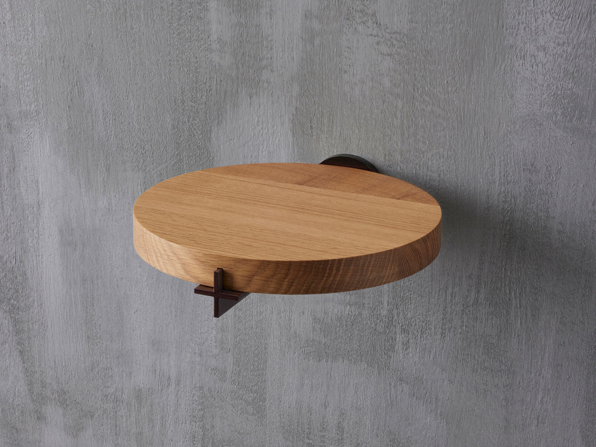Plus Nightstand B Oxblood / White Oak - GOUX Studio New York